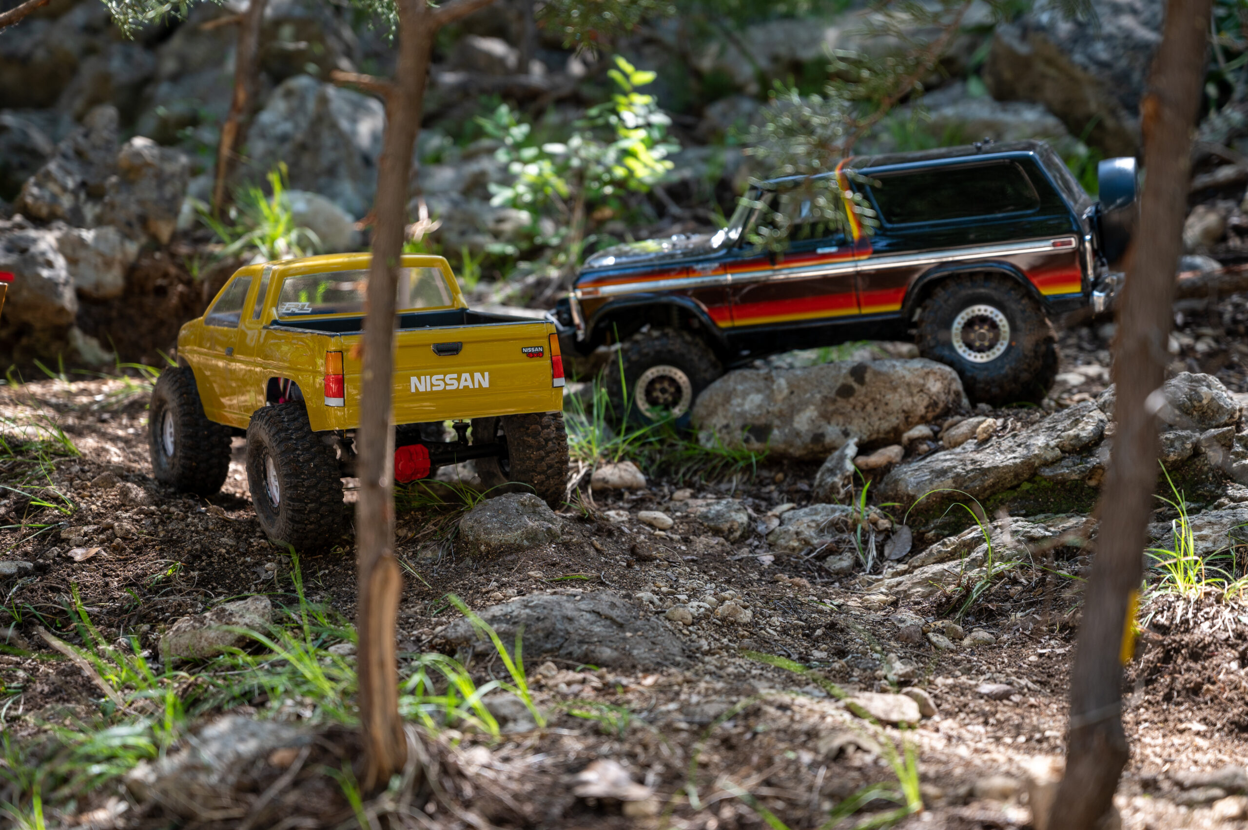 RC Crawler on rocks